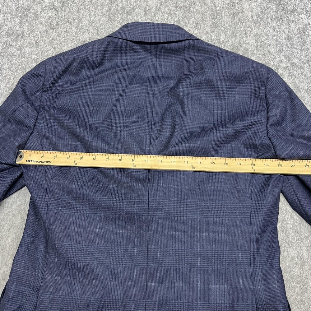 Ring Jacket Blazer Mens J50 US40 Blue Check 100% Wool Suit Jacket Made Japan NEW - Picture 14 of 14